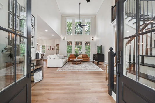 Stoneform color Hender in an open concept living room