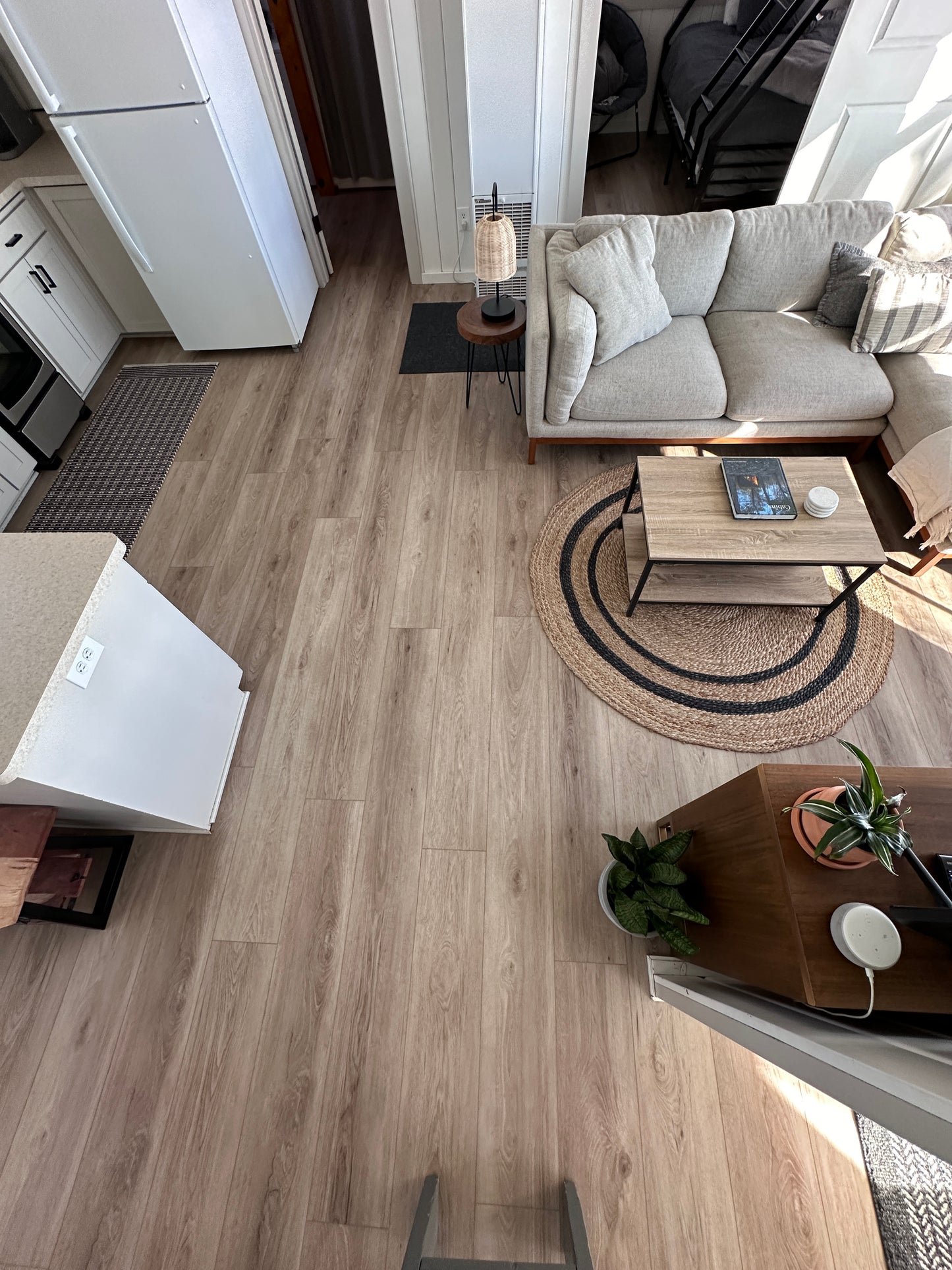 Photo of a Top-Down View of Austin Angela Rose Elite Stoneform Plank Flooring