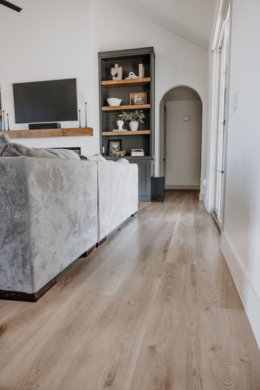 Photo of Bare Becki Owens Elite Stoneform Flooring in a living room