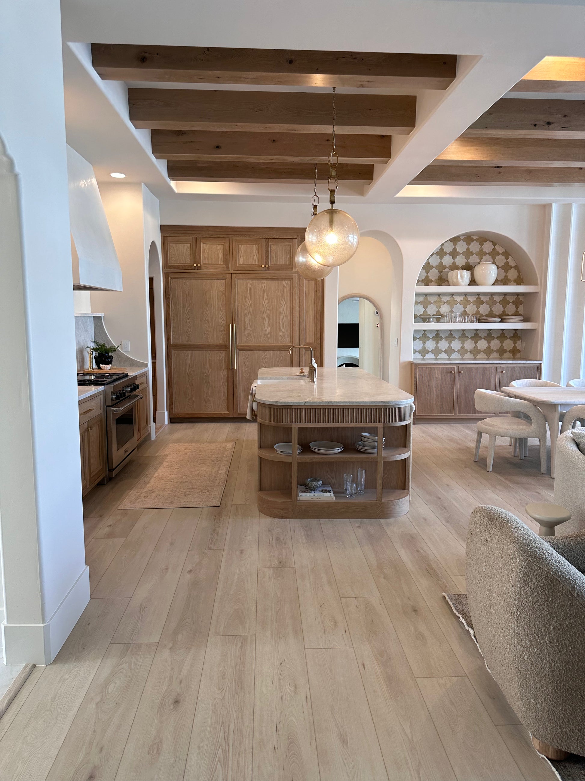 Photo of Riviera Becki Owens Elite Stoneform Plank Flooring in a kitchen