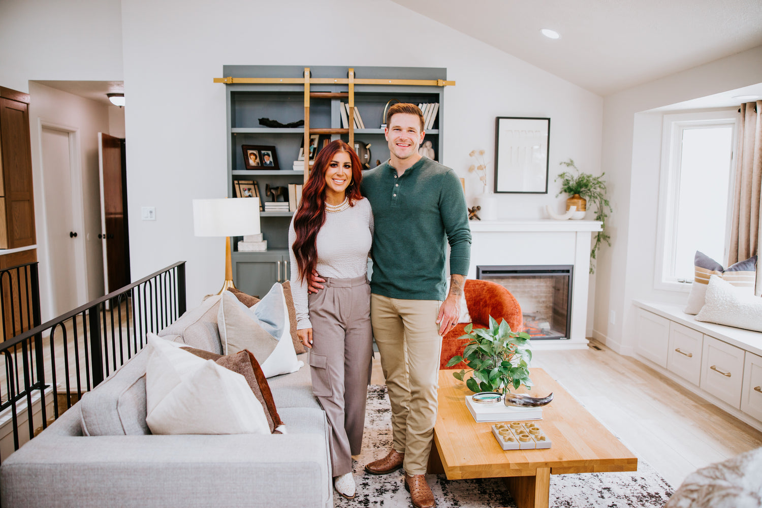 Cole and Chelsea DeBoer with their Hewn Stoneform Elite Flooring Collection