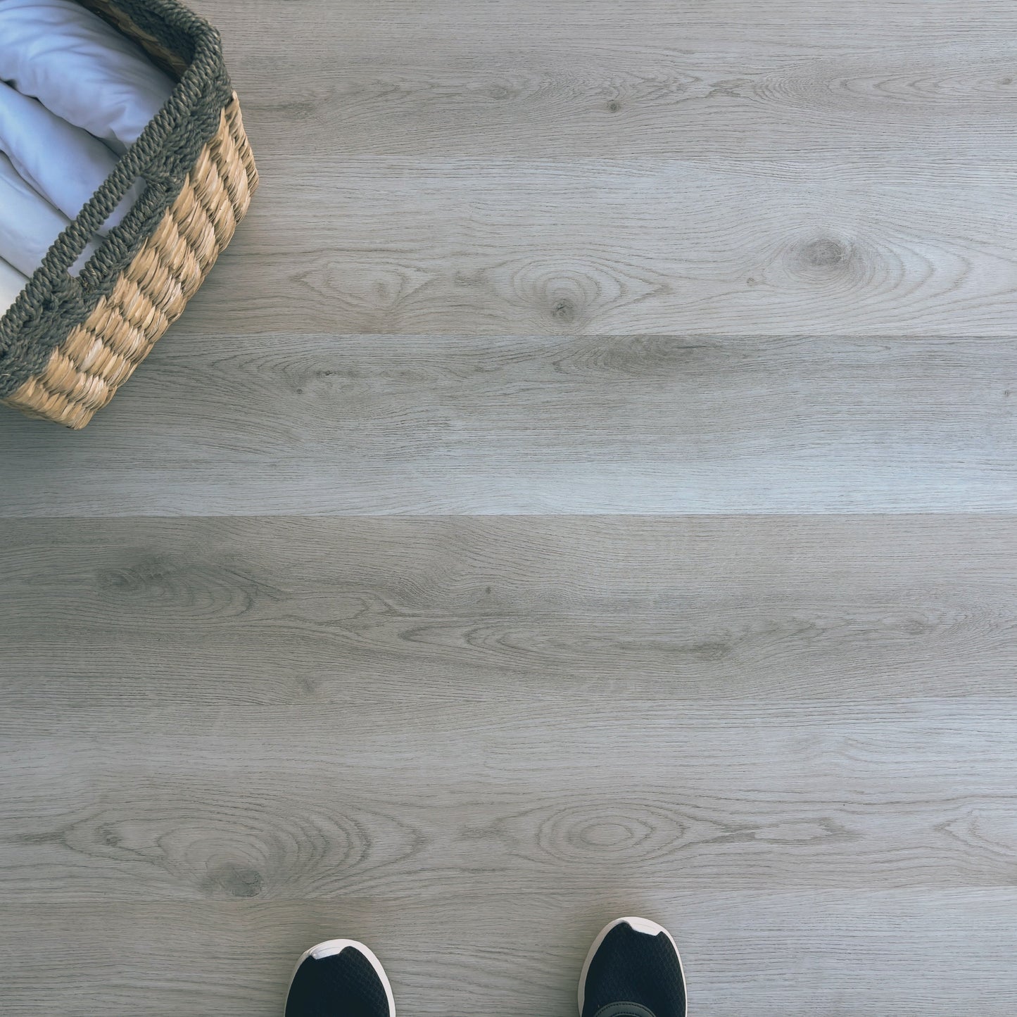 A top-down photo of the flooring color Join from the Hewn Floor Select Stoneform Luxury Plank Flooring Collection