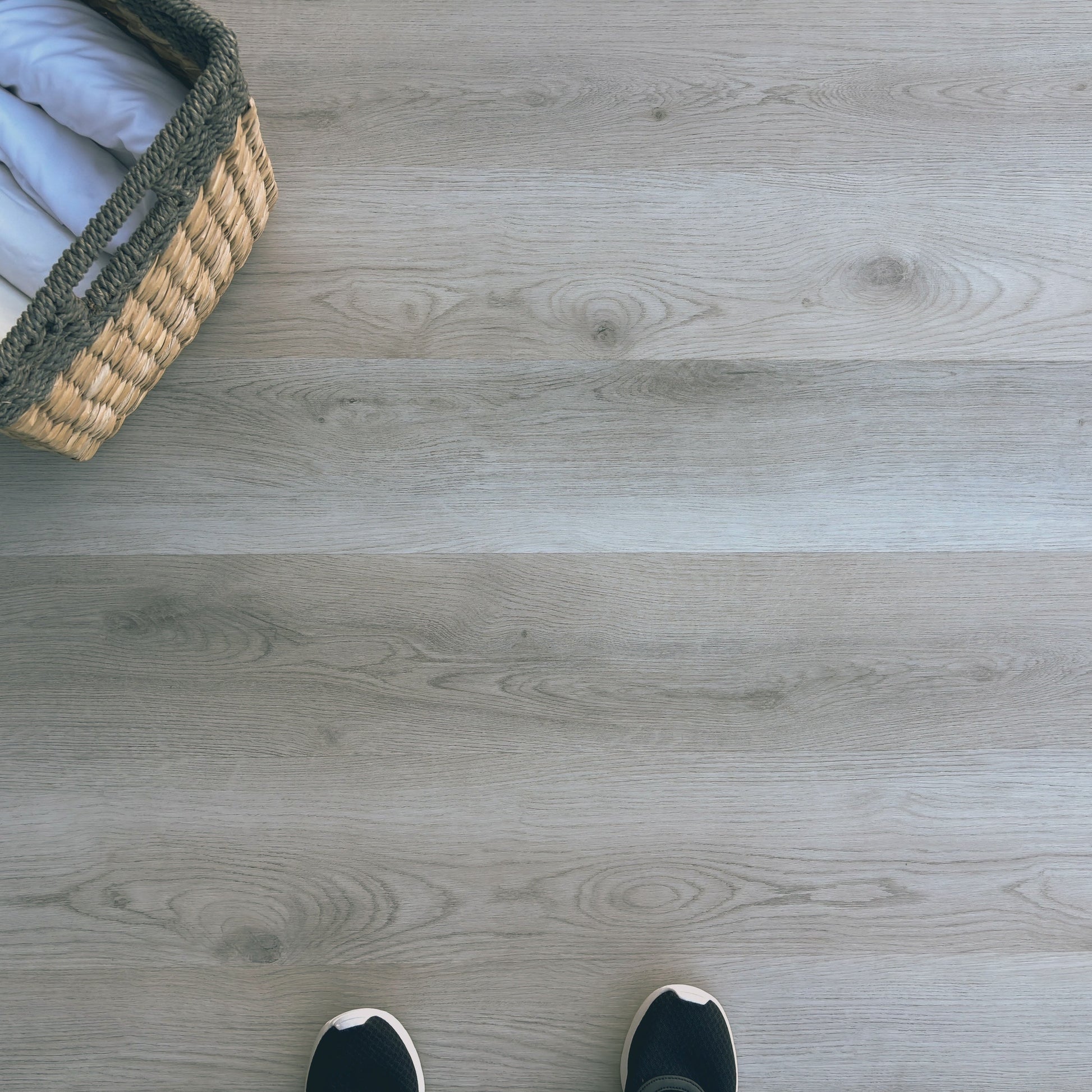 A top-down photo of the flooring color Join from the Hewn Floor Select Stoneform Luxury Plank Flooring Collection