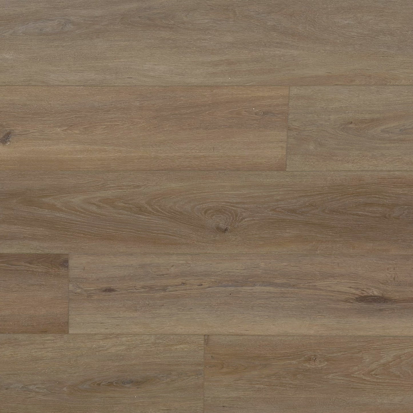 A top-down photo of the flooring color Saddle from the Hewn Floor Premium Stoneform Luxury Plank Flooring Collection