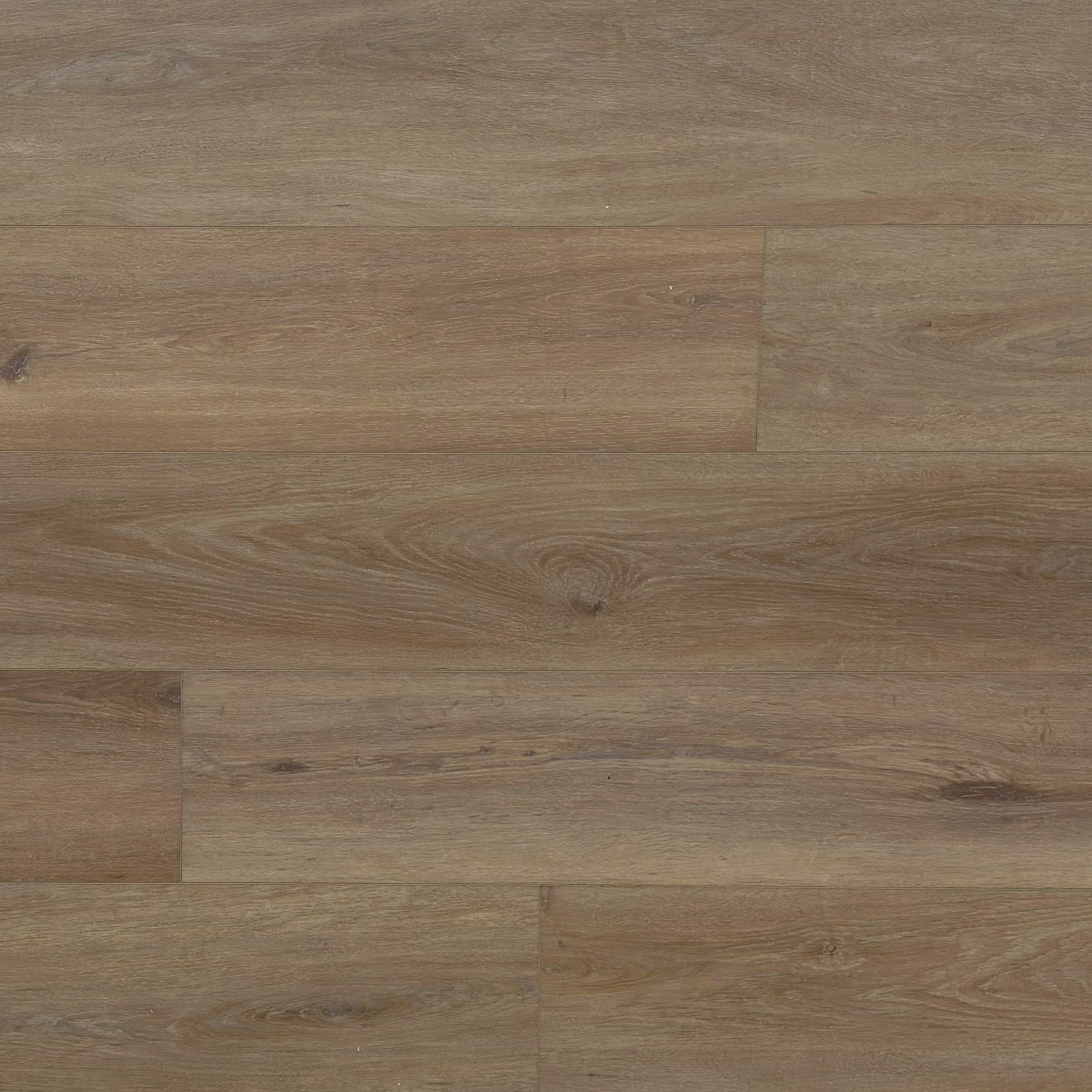 A top-down photo of the flooring color Saddle from the Hewn Floor Premium Stoneform Luxury Plank Flooring Collection