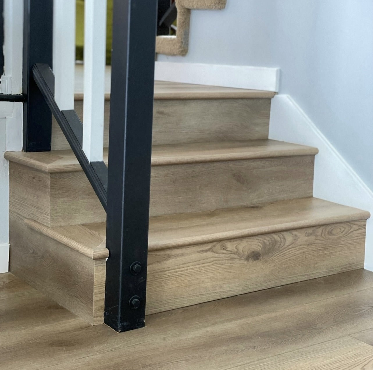 Photo of a Rounded Stair Nose in Hewn's Grain Stoneform