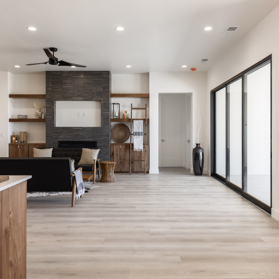 Hewn's Elite Join Stoneform® in an open-concept living room.