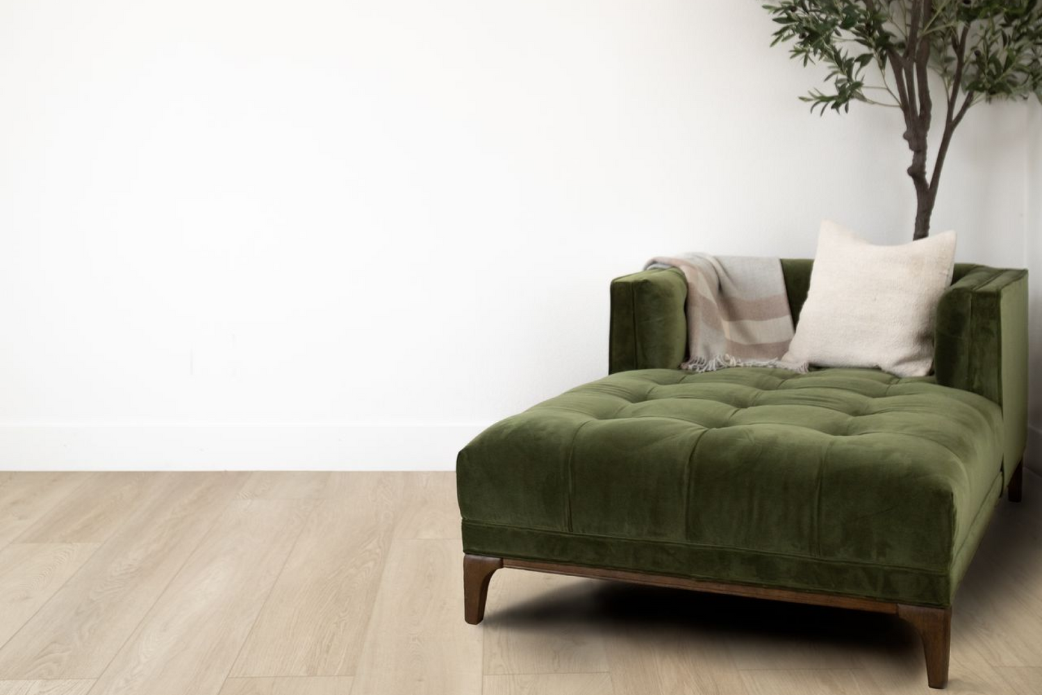 Photo of Hewn Stoneform Plank Flooring in a sitting area.