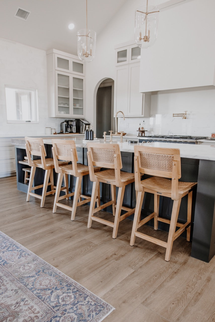 Photo of Bare Becki Owens Elite Stoneform Flooring in a kitchen with an island