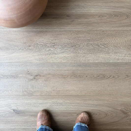 A Photo of Hewn Floor Color Archer in the Galey Alix Elite Stoneform Luxury Vinyl Plank Collection