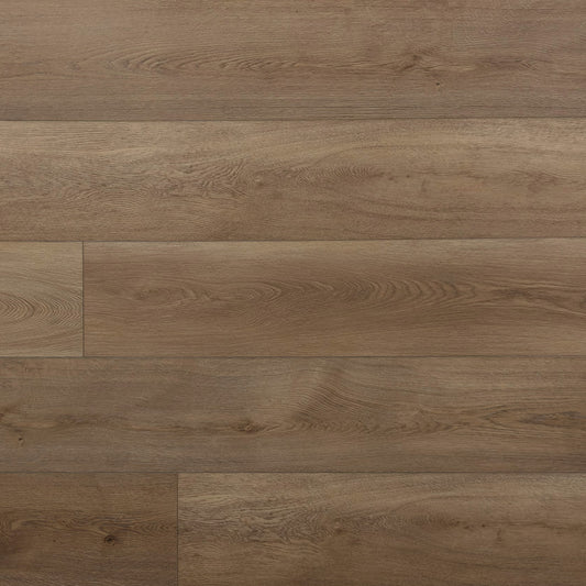 A photo swatch of the flooring color Hender from the Hewn Floor Angela Rose Elite Stoneform Luxury Plank Flooring Collection