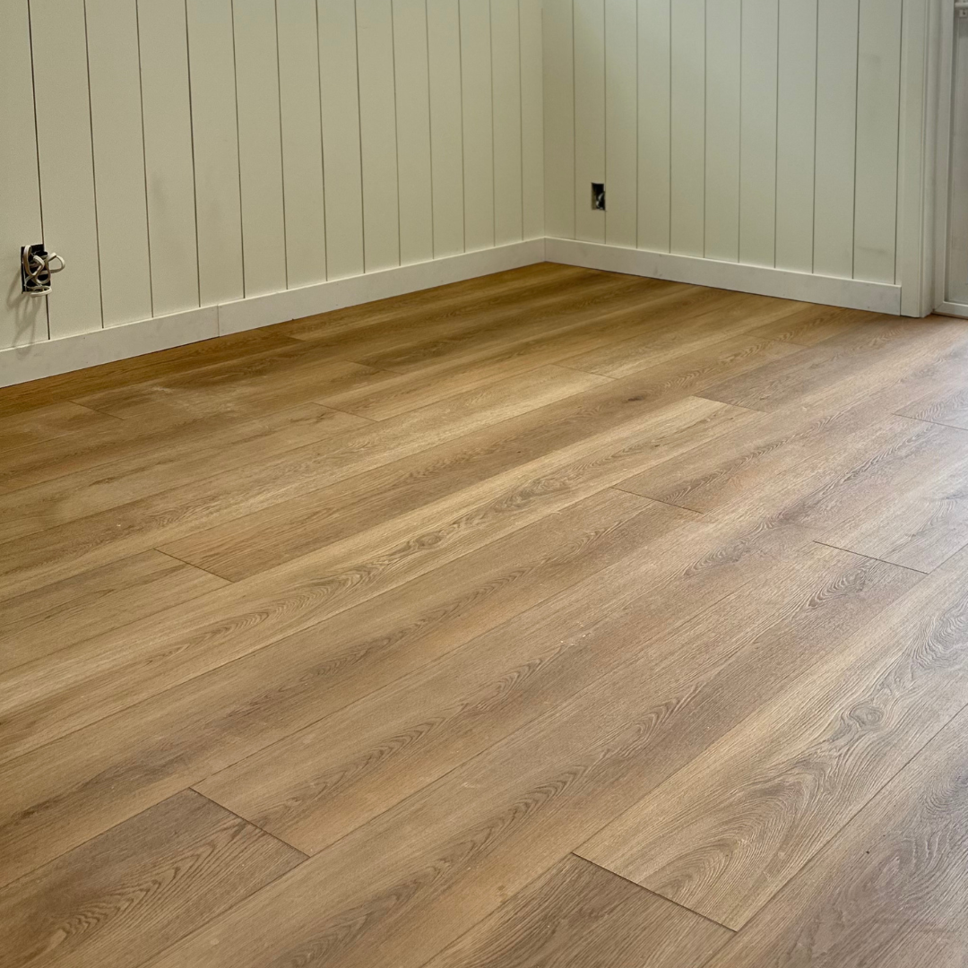 An empty room with Hender Stoneform® from the Angela Rose Collection.