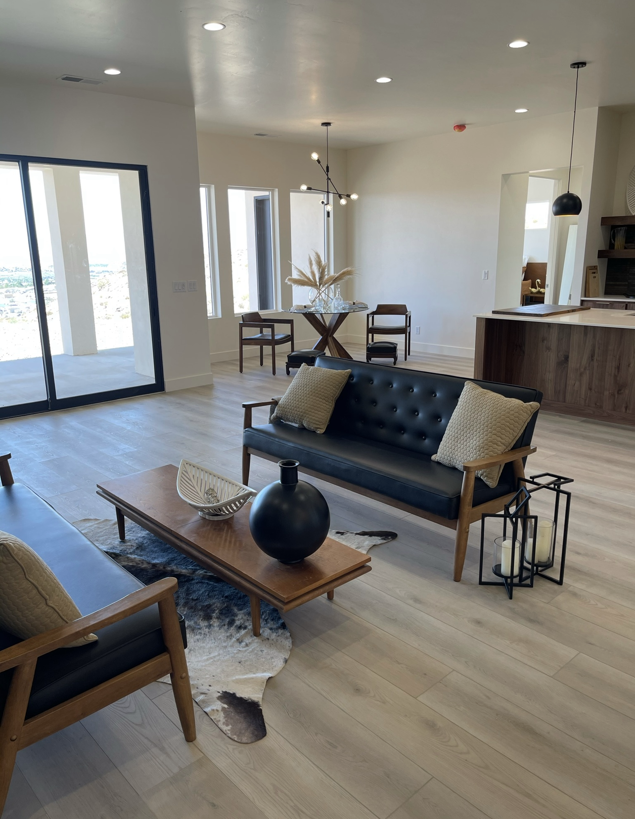 Photo of Hewn Join Elite Stoneform Plank Flooring in a Living Room