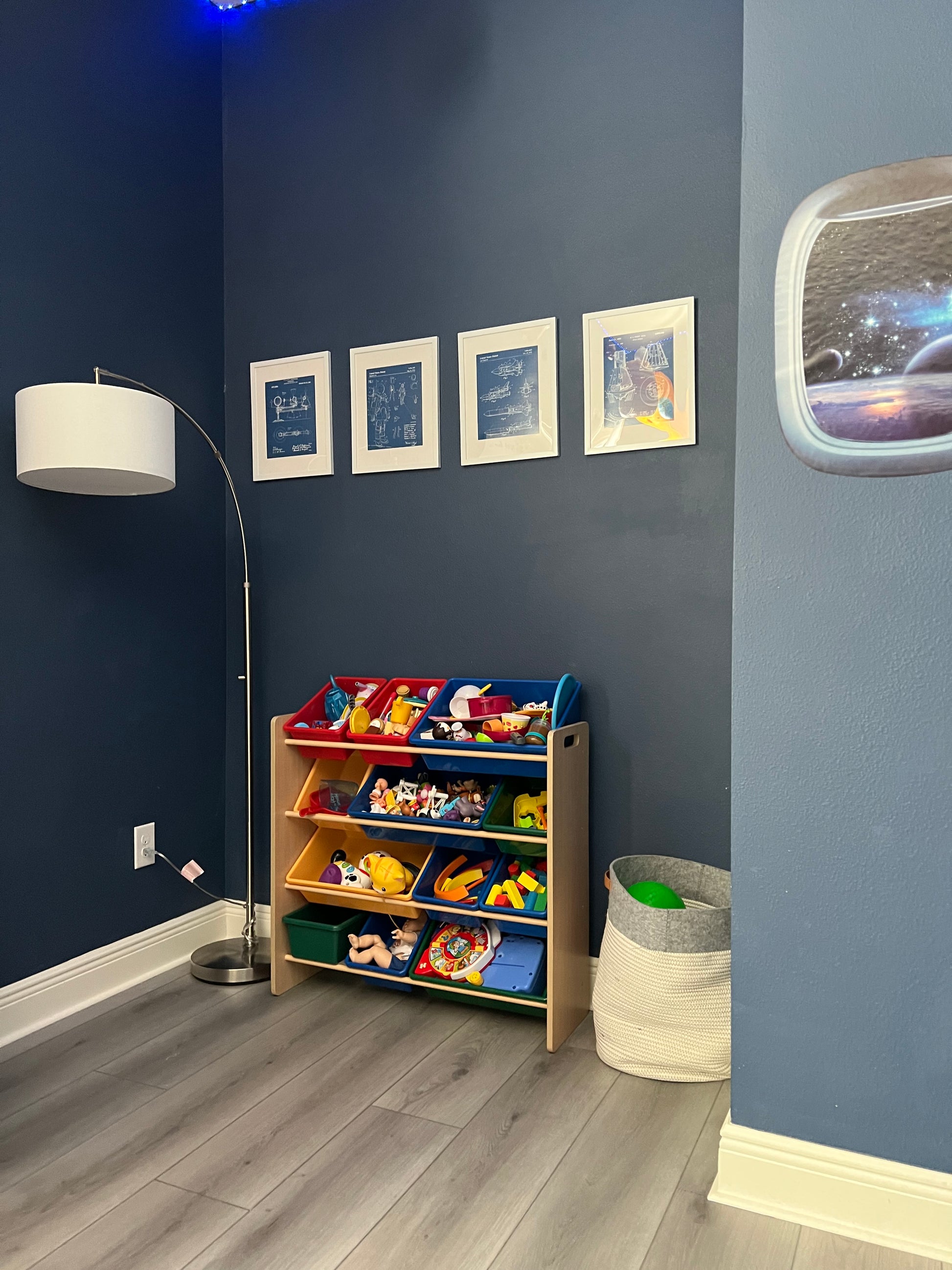 Photo of Hewn Pale Elite Stoneform Plank Flooring in a Child's Bedroom