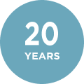 Our Stoneform®  floors are backed by a 20 year residential warranty.