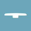 Illustration of a Hewn Flooring T-Mold Transition Trim Piece.